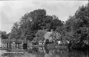 Flatford: Flatford Bridge and Cottage