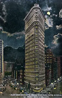 Skylines: The Flatiron building at night