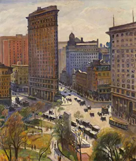 Representational: THE FLATIRON BUILDING, by Samuel Halpert, 1919