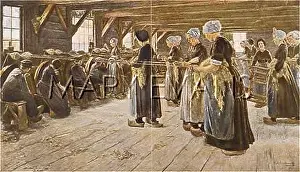 Distaff: FLAX SPINNING