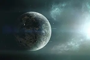 Luminous: Fleet of colonization ships departing an earth-like planet