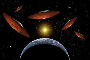 Cosmic: A fleet of flying saucers arriving at Earth in preparation ?