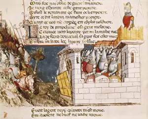 Drawbridge: Fleet sheltered in a castle with the drawbridge