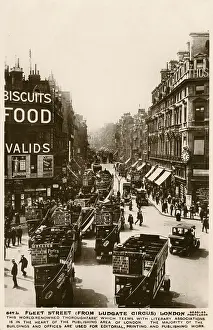 Omnibuses: Fleet Street - looking west from Ludgate Circus