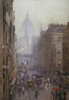Maynard: Fleet Street ' St Pauls in the background