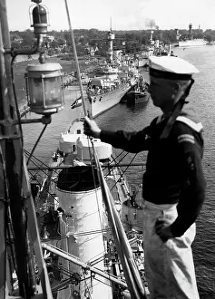 Swinemunde: Fleet show in Swinemunde, 1934