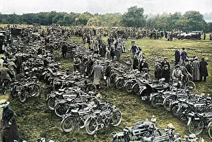 Fleets of motorcyles at the outbreak of war