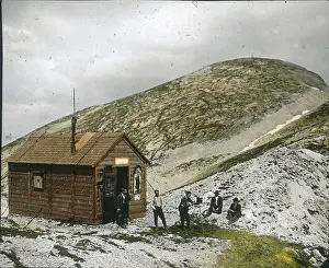 Alpinists: The Fleischerhuette shelter