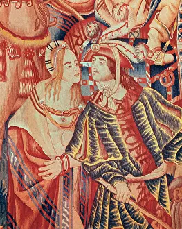 Weave: Flemish tapestry of Tournai. Detail