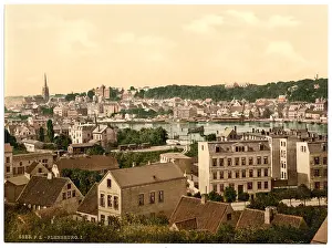 Flensburg: Flensburg, view from Ballastberg, I. Schleswig-Holstein, Ge