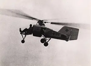 Cruisers: Flettner FL282 Kolibri helicopter in flight