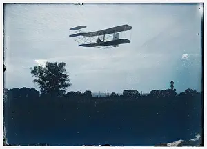 Mary Evans Library Of Congress (l&l): Flight 41 Orville Wright of Wright Brothers flying