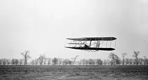 Huffman: Flight 85 Orville Wright of Wright Brothers flying