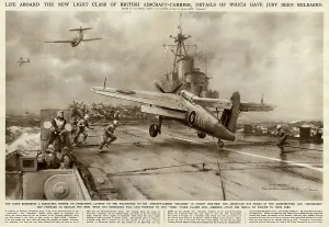 Barracuda: Flight Deck of HMS Colossus, Second World War, 1945