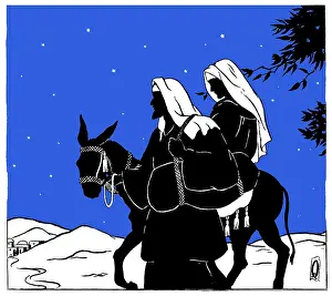 Two Colour: The Flight into Egypt