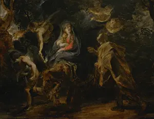 1630: Flight into Egypt, circa 1630-1632, by Peter Paul Rubens