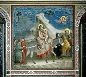 1337: Flight into Egypt, fresco by Giotto