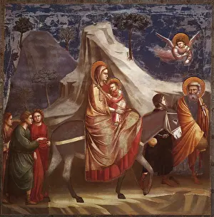 1300s: The Flight into Egypt, by Giotto