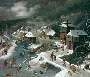 Mostaert: The Flight Into Egypt ' snowscene