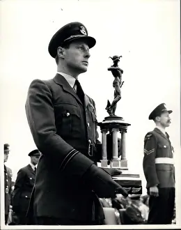 Blount: Flight Lieutenant Blount with Esher Trophy, Biggin Hill
