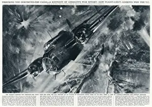 Warplanes: Flight-Lt. Learoyd attacking the Dortmund-Ems Canal