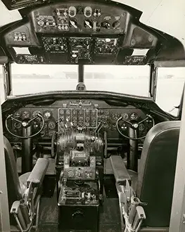 Flightdeck of a Convair XT-29