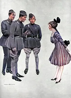 Flirty: Flighty by Harold Earnshaw, WW1 cartoon