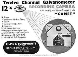 Galvanometer: Flims & Equipment Ltd - 12 Channel Recording Galvanometer