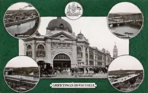 Flinders: Flinders Street Railway Station, Melbourne, Australia
