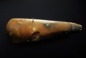Lithic: Flint axe of stone from Denmark