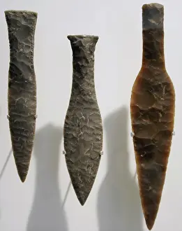 1700: Flint daggers. Dagger Period. 2000-1500 BC