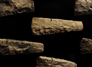 Peat: Flint daggers. Middle Period of the Daggers. 2000 BC. Grimme