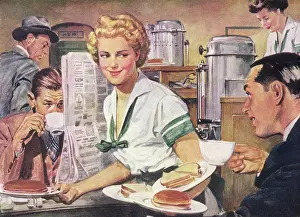 Waitress: Flirtation with Patron