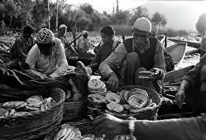 Barter: Floating bread market, Kashmir