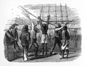 Flogging: FLOGGING COOLIE 1886