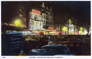 Floodlit: Floodlit Leicester Square, Central London