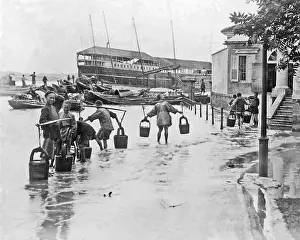 Hankou: Floods at Hankow (Hankou), China