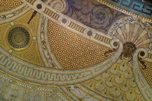 Gentil: Floor mosaic, Hall, Societe Generale, Paris, France