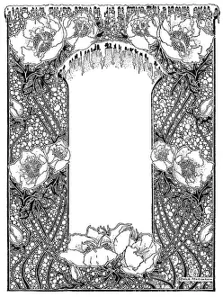 Icicles: Floral Border (mono)