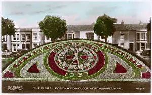 Coronations: A floral coronation clock in Weston-Super-Mare