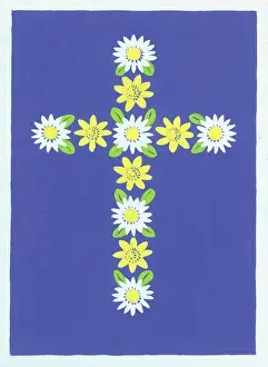 Margery: Floral Cross
