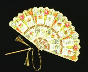 Thoughts: Floral decorative fan