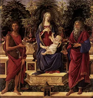 Botticelli: Floral Madonna, by Botticelli