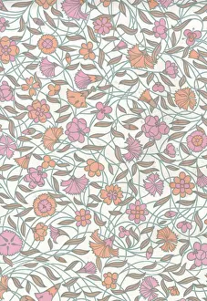 Entwined: Floral wallpaper print