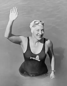 Chadwick: Florence Chadwick, after her fourth swim of the