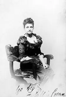 Spiritualism: Florence Cook, spirit medium, on a visit to Germany