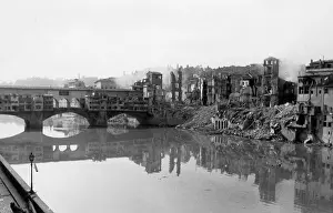 Vecchio: Florence during the fighting, with Ponte Vecchio, WW2