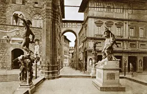 Loggia: Florence, Italy - Interior of the Lanzi's Gallery