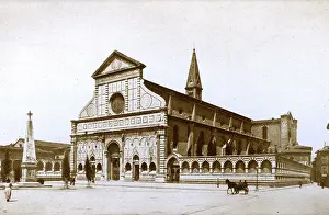Chiesa: Florence, Italy - Piazza e Chiesa di S. Maria Novella