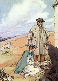 Unwell: FLORENCE TENDS DOG